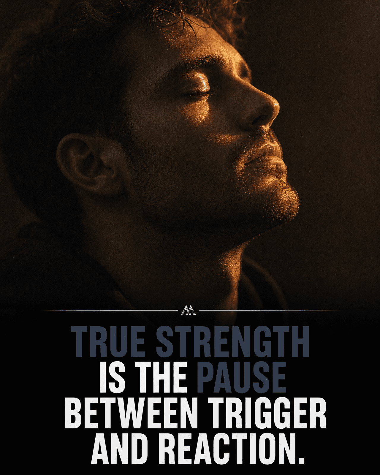 True strength is the pause between trigger and reaction