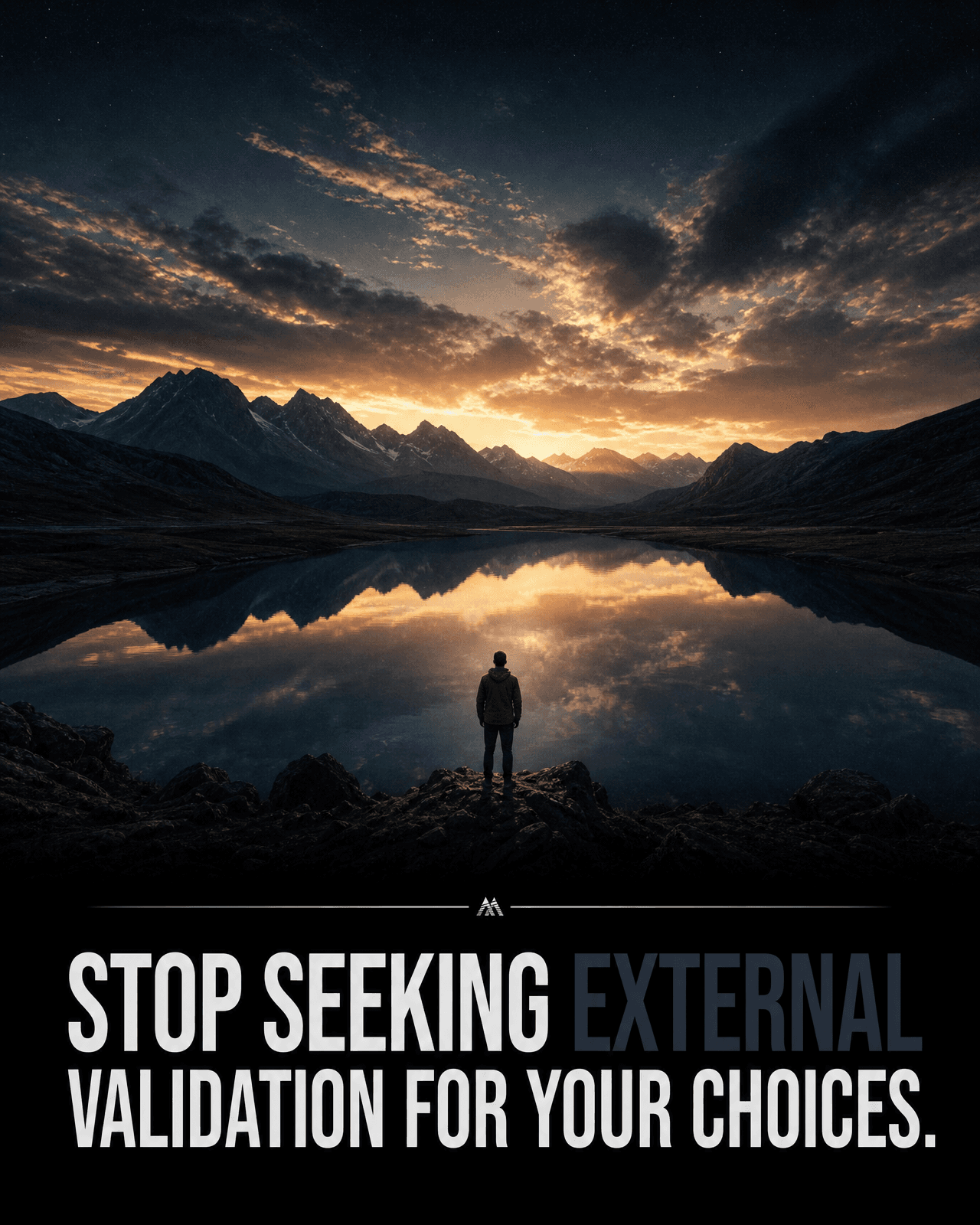Stop seeking external validation for your choices